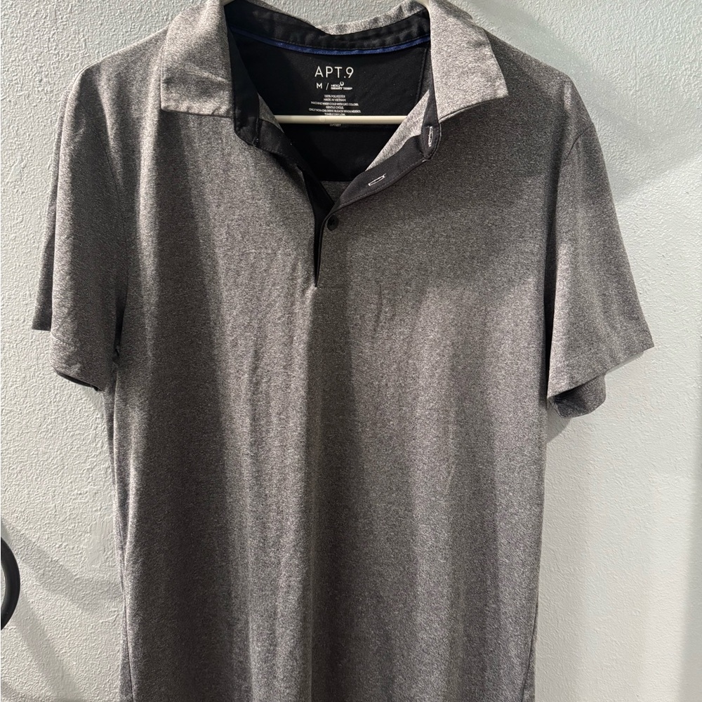 Apt. 9 Men's Charcoal Polo Shirt